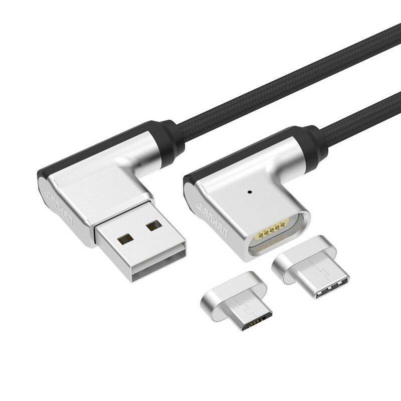 3 合 1 磁性 USB 转 Type C/Micro 数据线